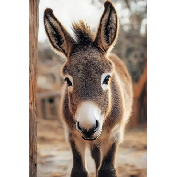 Cute Donkey Animal Series Wooden Puzzle, Dust - Free Perfect Interlocking, Suitable for Home Decoration, Birthday Gifts, Suitable for Both Men and Women500 Piece