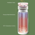 thumbnail image 3 of 4 Temperature Electric Heating Kettle Leakproof Portable Fast Water Boiling Thermos Bottle Portable Hot Water Cup, 3 of 5
