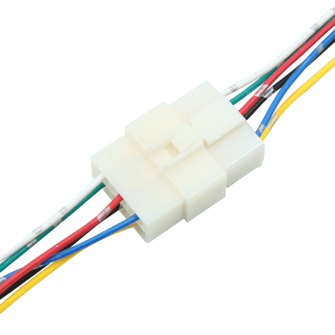 Unique Bargains White DC12V 6 Pin Male Female Car Waterproof Electrical Wire Connector