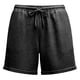 thumbnail image 4 of Ceisia Men's Casual Crinkled Cotton Shorts Summer Loose Wide Leg 5 Inch Shorts with Side Pockets Black L Gifts, 4 of 4