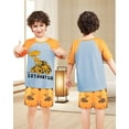 thumbnail image 2 of Fiodrimy Boys Pajamas Toddler Boys Summer Pajamas Dinosaur 2 Piece Short Sleeves Boy Pjs Kids Sleepwear Size 3-8 Years, 2 of 7