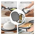 thumbnail image 7 of Pofeuu Fishing Gnome Fisherman Print Silicone Pot Mat Mitten With Hanging Loop Heat Resistant Oven Mitts Non-Slip Bbq Baking Smoking Potholders, 7 of 7