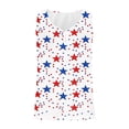 thumbnail image 4 of Vetsdori Sleeveless Tank Tops for Women Summer July 4th Tshirts Casual Independence Day Red White and Blue Work Undershirts Camisole Juniors Tops Patriotic, 4 of 5