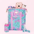 thumbnail image 2 of Lilly Pulitzer Insulted Backpack Cooler Large Capacity, Pink/Blue Portable Soft Cooler Bag for Picnics, Beach, Pool, Hiking, Best Fishes, 2 of 7