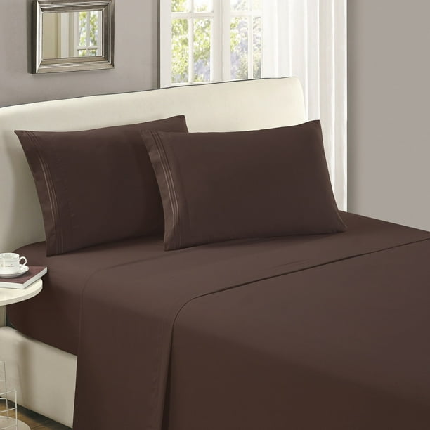 Mellanni Twin Flat Sheet Only Iconic Collection Bedding Sheets