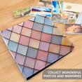 thumbnail image 4 of FORMRS 3 Ring Photo Album 4"x6" Self Adhesive Large Capacity PU Leather Cover, Pink Shimmering Pattern, 4 of 8