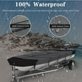 thumbnail image 3 of Che Yi Bao 12-14ft Jon Boat Covers, Heavy Duty Waterproof 420D Marine Grade UV Resistant, Fits 12-14ft Long and Beam Width up to 70 inches, Gray (UP to 14FT), 3 of 7