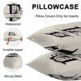 thumbnail image 5 of Throw Pillow Covers 18x18 Inch Set of 2, Letter E Waterproof Outdoor Pillow Covers, Monogram Words Decorative Cushion Pillowcases for Couch, Sofa, Bed, Garden, Patio, 5 of 9