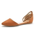 thumbnail image 1 of DREAM PAIRS Bailarinas Punta Fina para Mujer en Color Tan Talla 8, 1 of 5