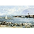 thumbnail image 2 of Harper, Ethan 14x11 Black Ornate Wood Framed with Double Matting Museum Art Print Titled - Rocky Shore Coastline II, 2 of 4