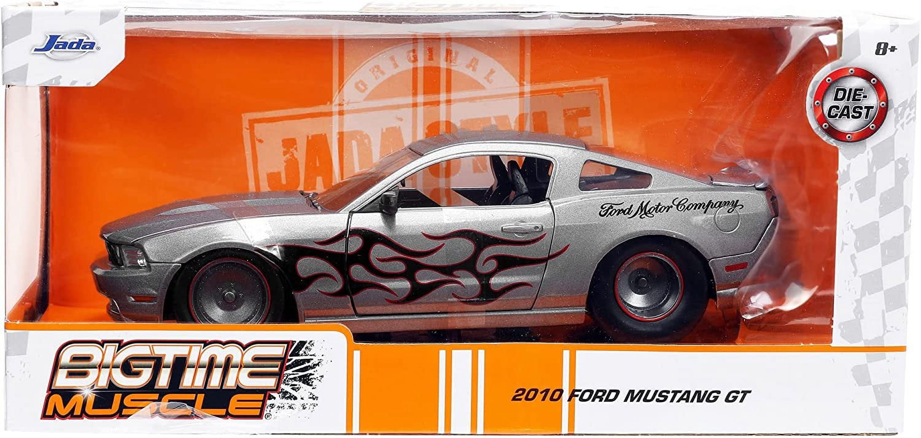Jada Toys Big Time Muscle 1:24 2010 Ford Mustang GT Die-cast Car, Toys for Kids and Adults(Selections May Vary)