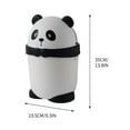 thumbnail image 3 of Vikakiooze Cute Trash Can With Lid Wastebasket Countertop Garbage Container Bin For Home Office Bathroom Kitchen Dorm Room Coffee Bar, 3 of 9