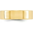 thumbnail image 2 of Avariah Diamonds Solid 14k Yellow Gold 6.2mm Lightweight Flat Wedding Band Size 11 - Ring Size 11.0, 2 of 6