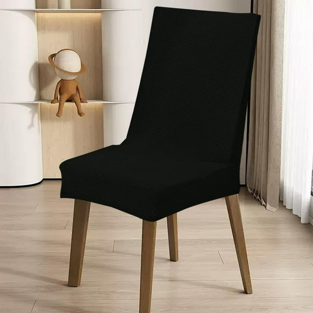 Feltree Solid Color Brushed High Elastic Chair Cover - Soft, Waterproof & Dirt-Resistant Slipcover for Dining Chairs, Universal Fit 16-24 Inch, Machine Washable