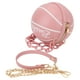 thumbnail image 2 of Forma De Baloncesto Bolso De Hombro De Cuero PU Lindo Bolso De Moda De Moda Para Mujeres Forma De Baloncesto, 2 of 7