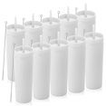 thumbnail image 1 of Volhoply Vasos delgados de plástico de 20 onzas, paquete de 10 unidades, vaso de doble pared con tapa y popote, sin BPA, tazas de café helado de acrílico mate con popo, 1 of 7
