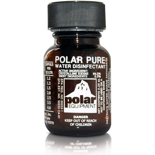 Polar Pure Iodine Water Purifier Camping Gear More Effective Than