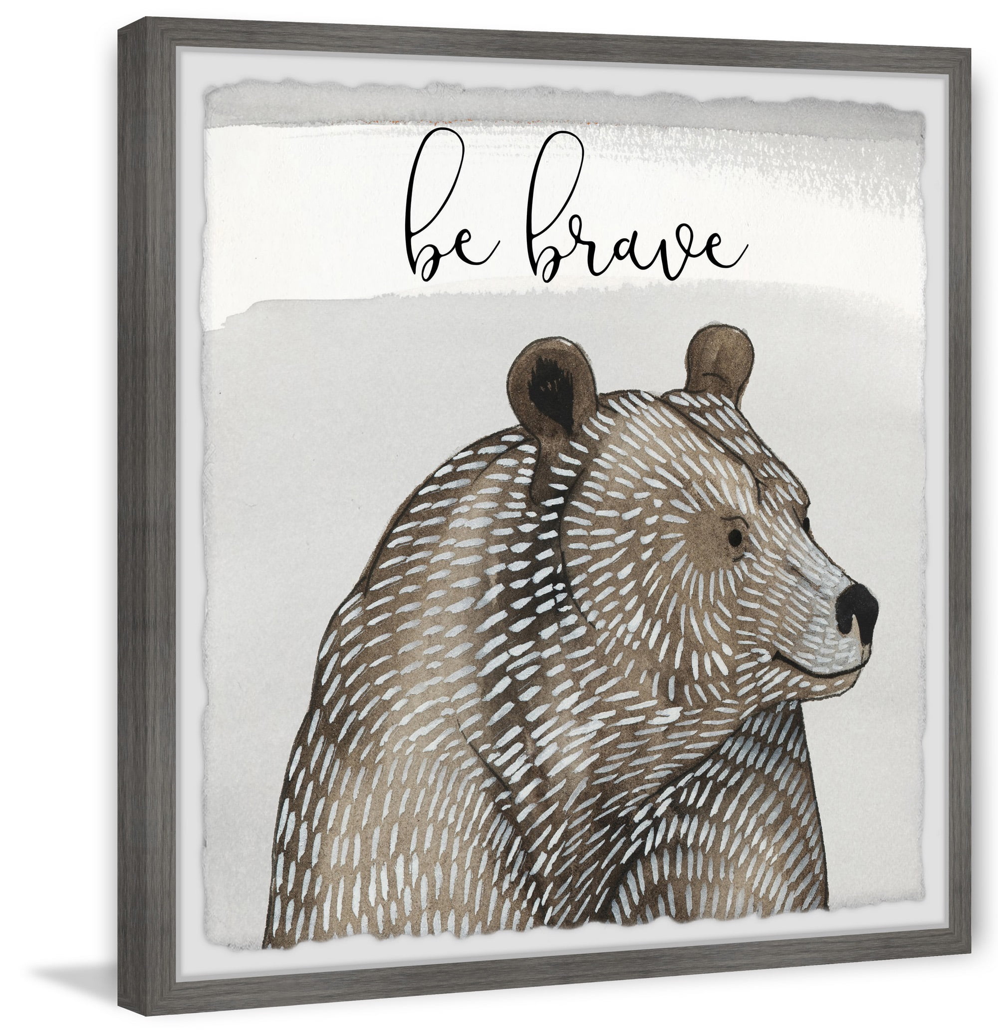 Marmont Hill Cuddliest V Framed Wall Art, 24.00" x 1.50"