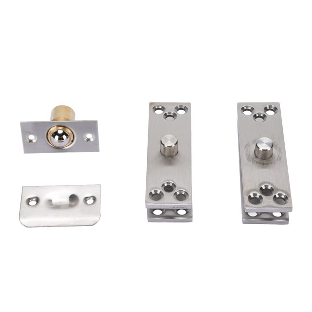 Door Pivot Hinge, Ball Bearing Mechanism Concealed Door Hinge 220LBS Load Bearing 360 Degree Rotation for Home Renovation