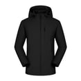 thumbnail image 7 of RoamHome Women's Waterproof Windbreaker Fleece Lined Hooded Jacket Lightweight Hiking Camping Outdoor Windproof Coat, 7 of 7