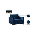 thumbnail image 2 of Meridian Furniture Modern Naomi Velvet Accent Chair in Navy, 2 of 7