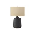 thumbnail image 4 of Monarch Specialties Lighting, 24"h, Table Lamp, Black Ceramic, Beige Shade, Contemporary, 4 of 6