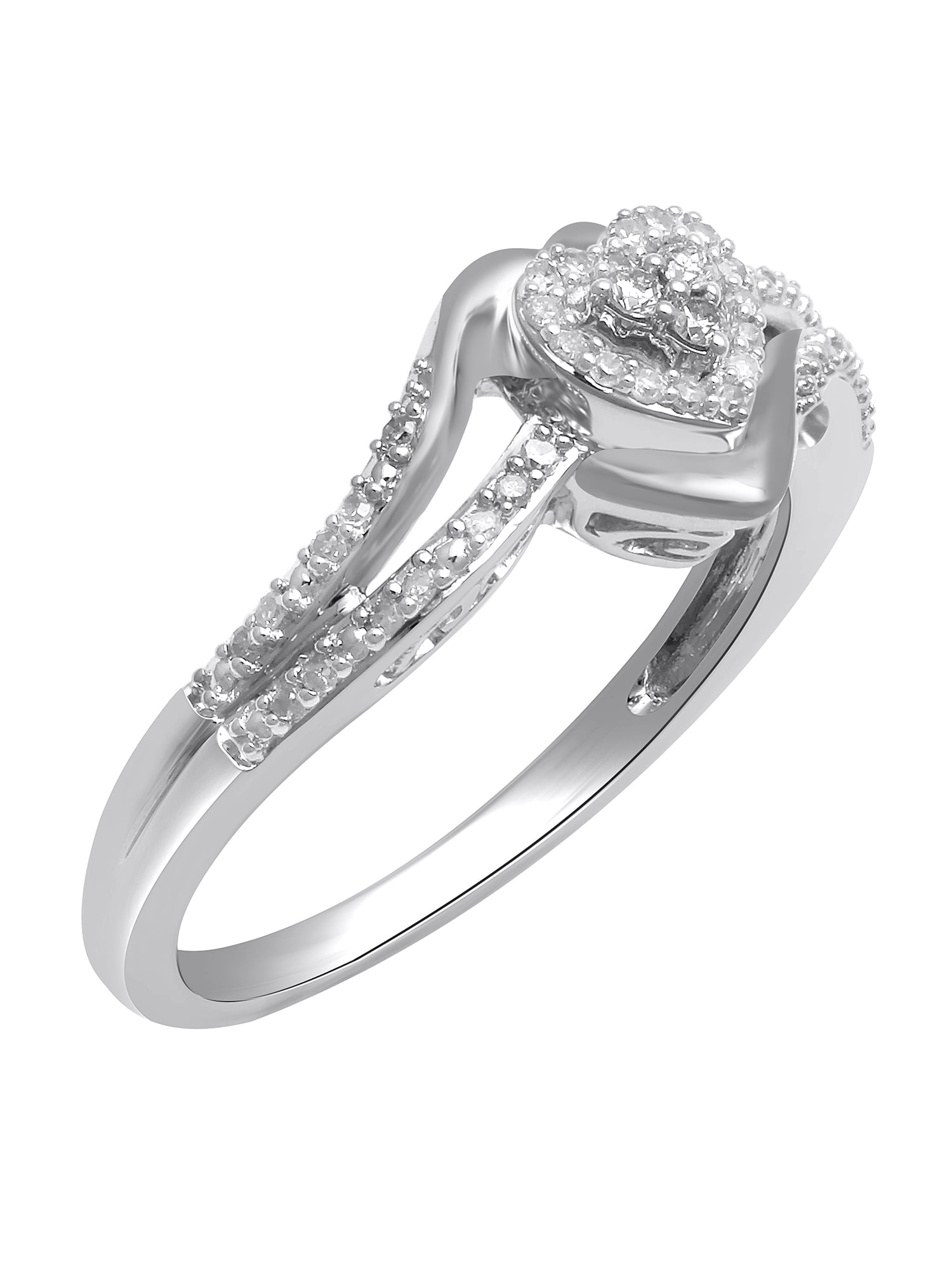 1/6 cttw white diamond sterling silver Ring
