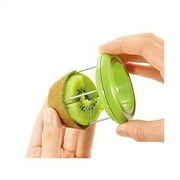 KIWI Peeler Slicer Tool Fast Peel Any Fruit Or Soft Vegetable With Ease Pitter Scooper Core Kiwi Fruit Scoop Green