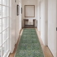 thumbnail image 2 of KUETH 2.5X12 Vintage Runner Rug Machine Washable Rugs for Living Room, Non Slip Flat Pile Rug with Rubber Backing, Boho Rug for Entryway Hallway Kitchen and Corridor, 2 of 11