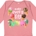 thumbnail image 4 of Inktastic Make Every Day Summer Ice Cream Cones Boys or Girls Long Sleeve Baby Bodysuit, 4 of 5