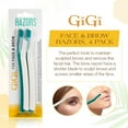 thumbnail image 2 of Herramienta de dermaplaning GiGi para rostro y cejas - rasuradora de precisión para cejas para mujer, rasuradoras faciales para depilación con cubierta de seguridad, 4 piezas, 2 of 6