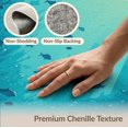 thumbnail image 6 of ODIKA 4'x6' Washable Area Rug Pet Friendly, Non-Shedding Ocean Felt Turtle Coral Motifs Nautical Underwater Reef Marine for Bedroom, Reading Nook, 6 of 7