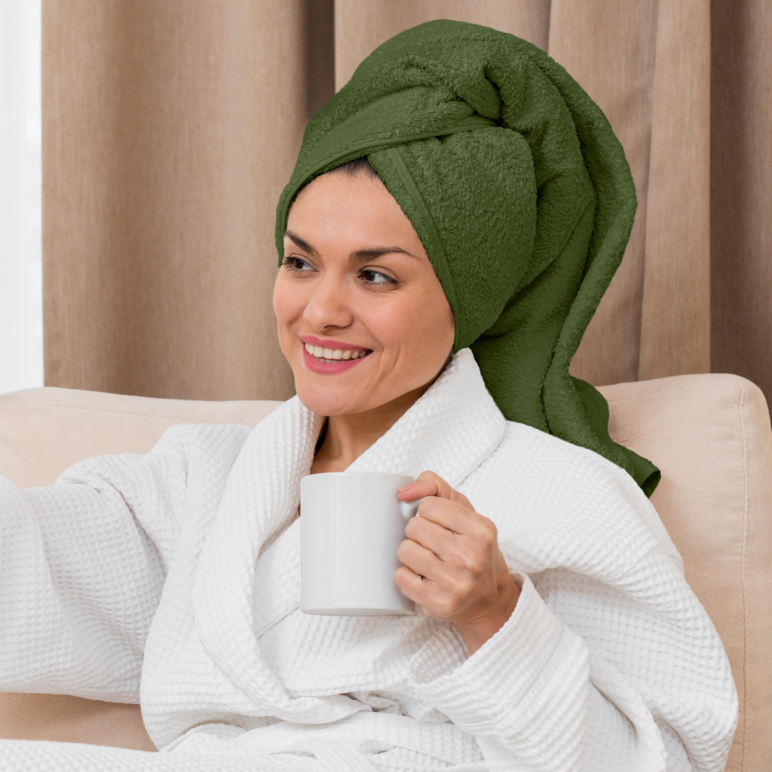 Canadian Linen Imperial Medium Bath Towels Set, 24”x48” 6 Pack
