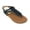 Blue, variant on Women's Laceup Faux Snake Skin With Side Buckle Sandals