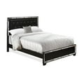 thumbnail image 2 of East West Furniture NE11-Q1N00C 3-PC Bedroom Set with Button Tufted Queen Size Bed Frame, Chester and Night Stand - Black Leather Headboard and Legs, 2 of 8