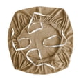 thumbnail image 1 of Fundas elásticas para sillas de oficina, fundas protectoras de asiento de silla, de spandex, extraíbles y elásticas. Marrón claro, 1 of 8