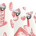 thumbnail image 3 of Childish Drawing Houses Curtains Black Out 72 Inch Length Curtains for Sliding Glass Doors Bedroom Living Room 2 Pack, 3 of 6