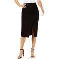 thumbnail image 2 of Anne Klein Falda Lápiz con Abertura para Mujer, Negro, XX-Small, 2 of 2