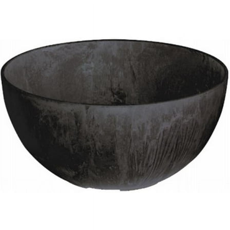 31108 10 in. Black Napa Bowl Planter