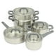 thumbnail image 1 of Juego de utensilios de cocina Oster Beauford de acero inoxidable, 9 piezas, 1 of 7