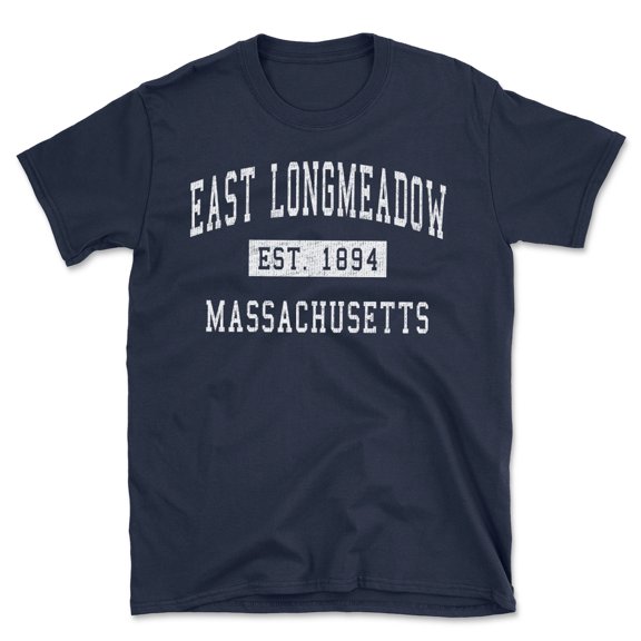 East Longmeadow Massachusetts Classic Established Men's Cotton T-Shirt