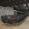 thumbnail image 2 of Legacy 288" Modular Racetrack Conference Table with 4 Power Data Grommets- Mahogany, 2 of 2