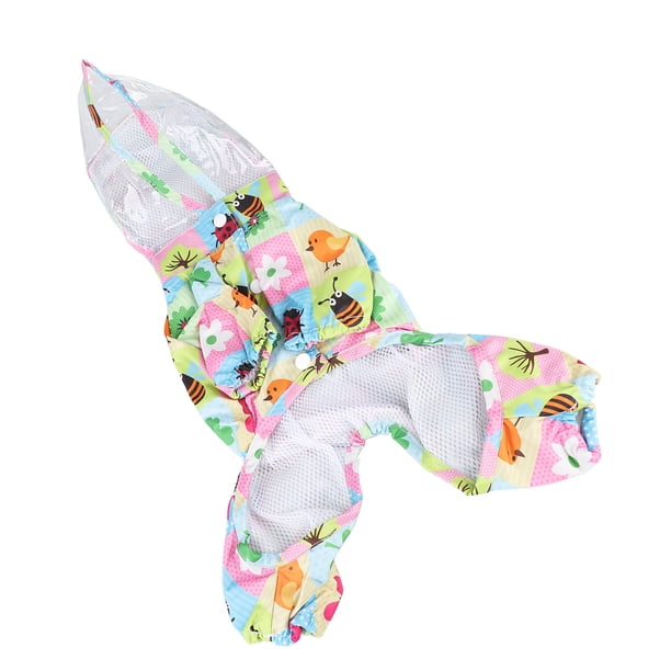 Lindo impermeable para perros, impermeable con capucha para mascotas, impermeable reflectante para mascotas, impermeable con capucha para perros, chaqueta impermeable con valor inmejorable