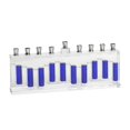 thumbnail image 1 of Israel Giftware M-943 Fused Glass Menorah with Accents, Blue, 1 of 1