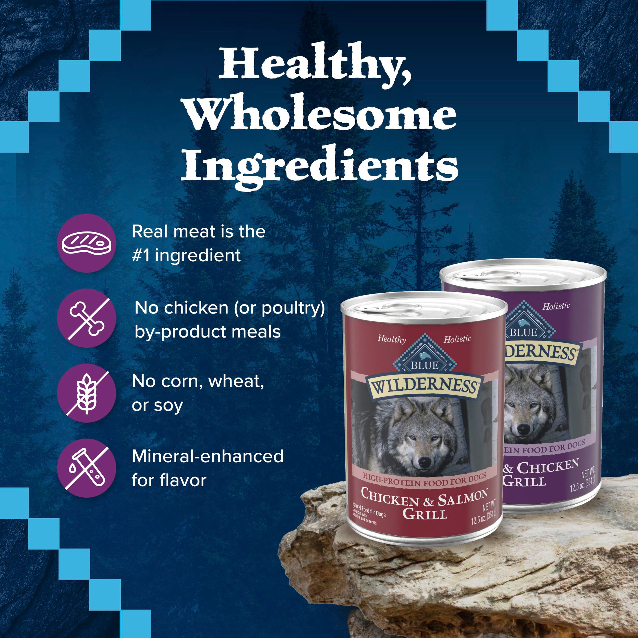 Blue Buffalo Wilderness High Protein Wet Dog Food Variety photo 7