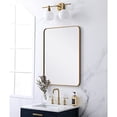 thumbnail image 3 of Living District MR802432BL 24 x 32 in. Soft Corner Metal Rectangular Mirror, Blue, 3 of 6