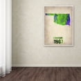 thumbnail image 3 of Trademark Fine Art "Oklahoma Watercolor Map" Canvas Art by Naxart, 3 of 3