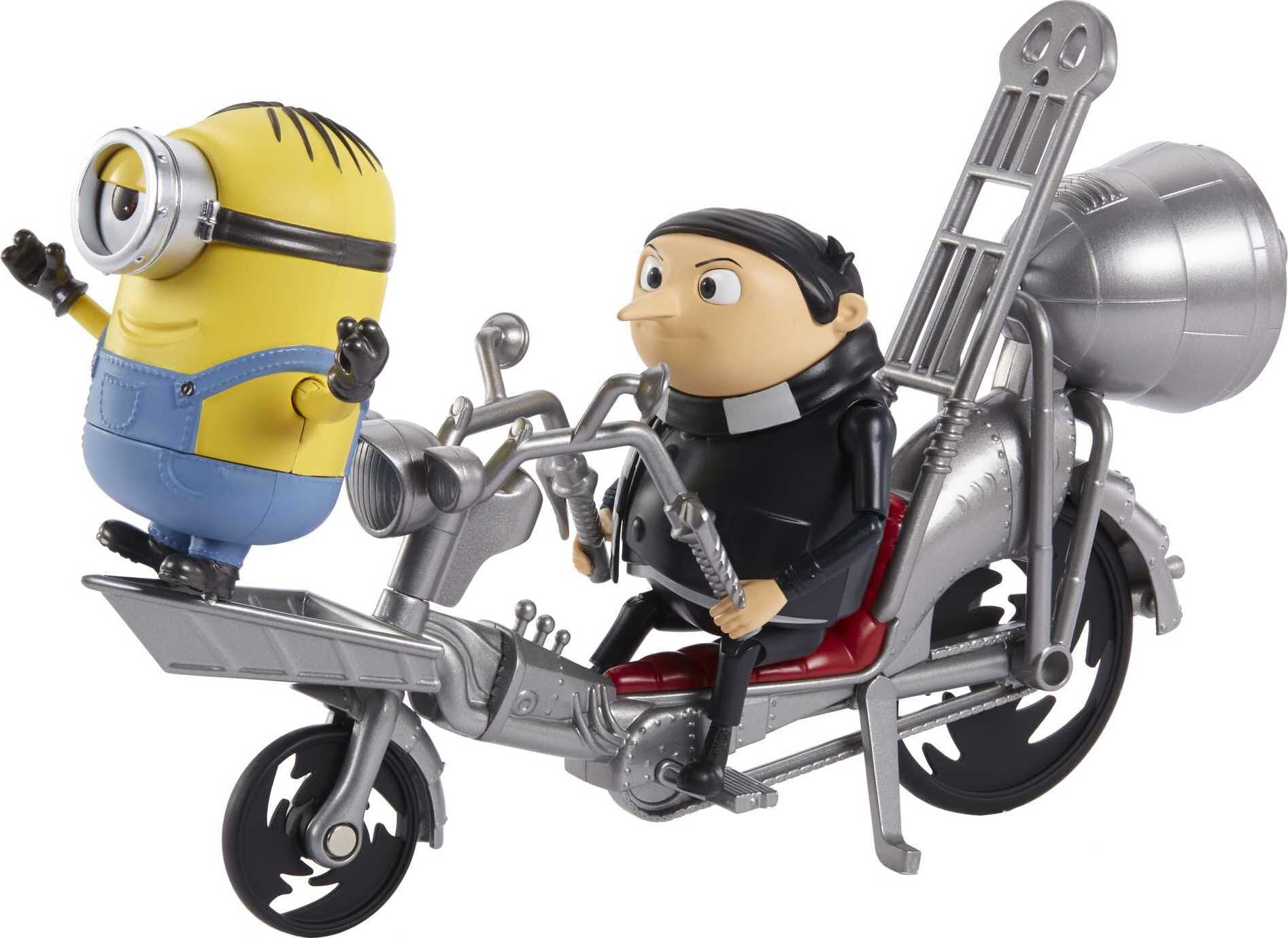 Details about   Imaginext Minions The Rise Of Gru Rocket Bike with 6 pack of characters 