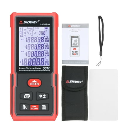 

Anself 50M Portable Distance Meter Handheld Digital Rangefinder Intelligent High Infrared Electronic Ruler Ruler Distance Measuring Instrument