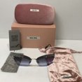 thumbnail image 1 of Miu Miu woman’s sunglasses smu 56T butterfly purple lenses, 1 of 6